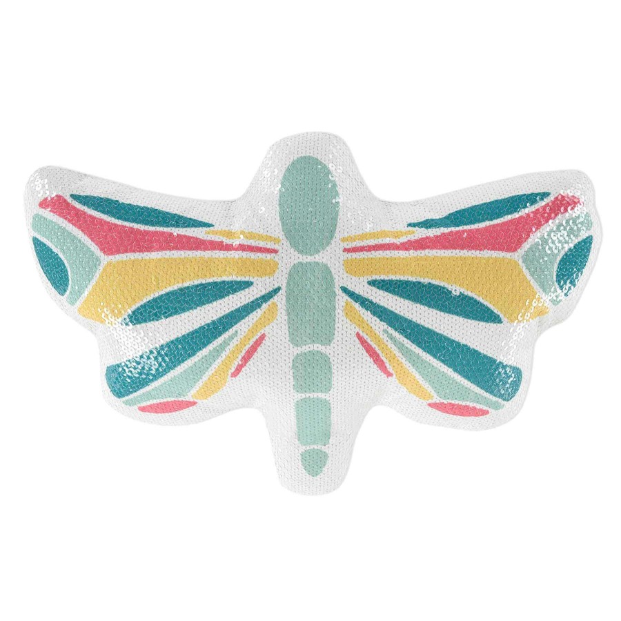 Kids' Bedding * | Colorful Dragonfly Plush Throw Pillow Discounts