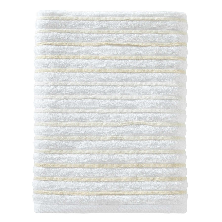 Bath * | Yellow Ruby Stripe Bath Towel 27X50 Bargain Sale