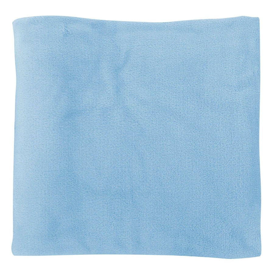 Throw Blankets * | Light Blue Solid Plush Throw Blanket, 50 60 Featured