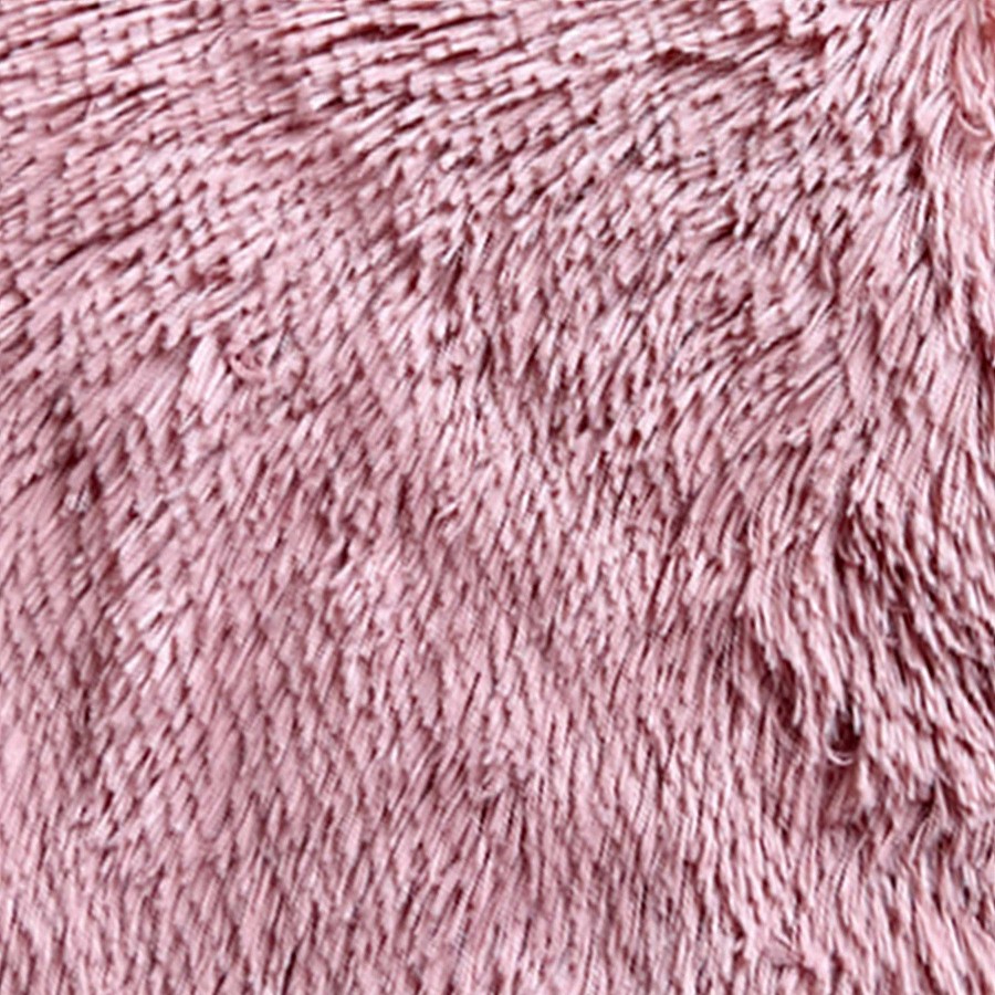 Throw Blankets * | Honeybloom Blush Pink Shag Throw Blanket, 50 60 Hot Sale