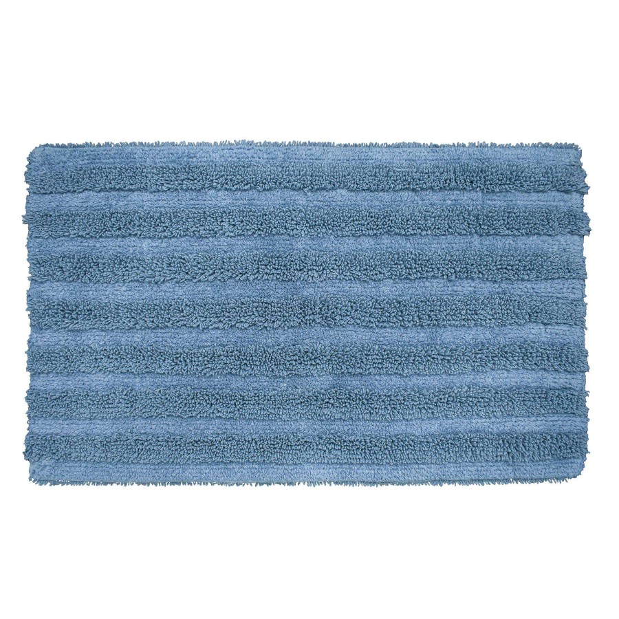 Bath * | Blue Tufted Bath Mat, 21 34 Low Price