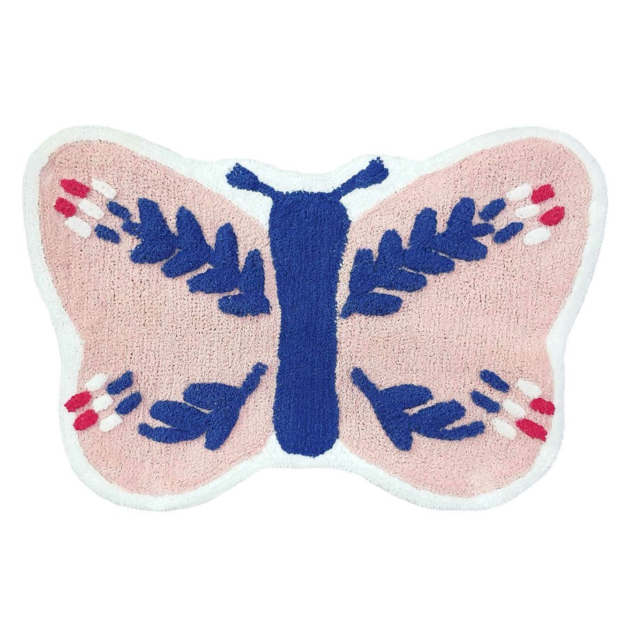 Bath * | Butterfly Bath Mat Hot Sale