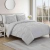 Bedding * | Trina 3-Piece Grey Comforter Set, Twin/Twin Xl High Quality