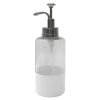 Bath * | Ty Pennington Clear & White Glass Soap Pump Less Expensive