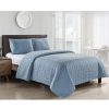 Bedding * | 3-Piece Blue Roy Stitch Quilt Set, King Online Store