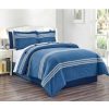 Bedding * | Emin 8-Piece Navy Comforter Set, King Discounts