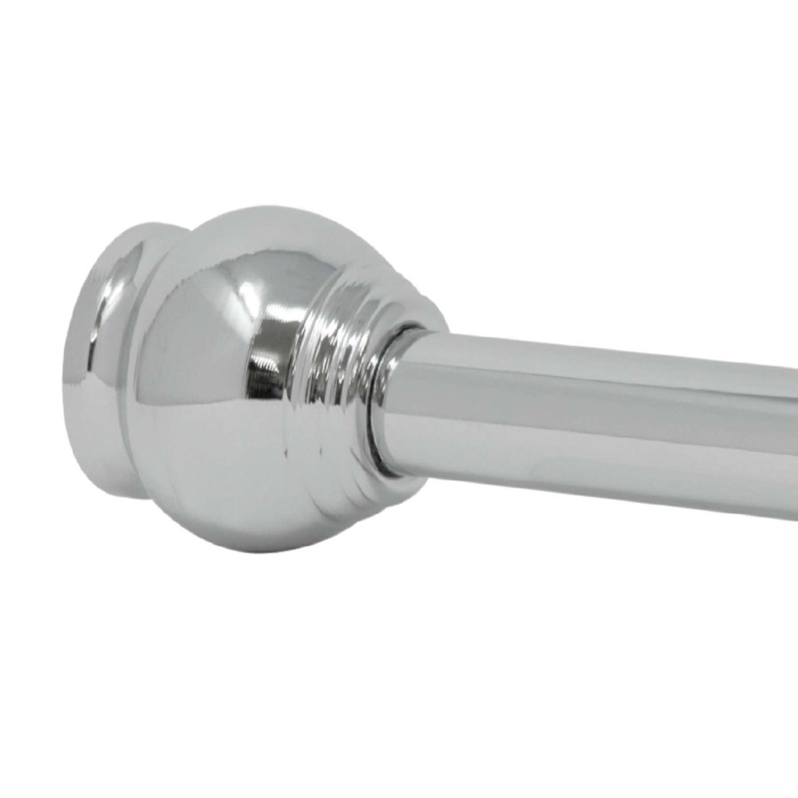 Bath * | 72In Shower Rod Round Chrome Best-Selling