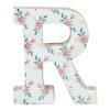 D Cor & Pillows * | 6 Floral Wooden Letter, R Less Expensive