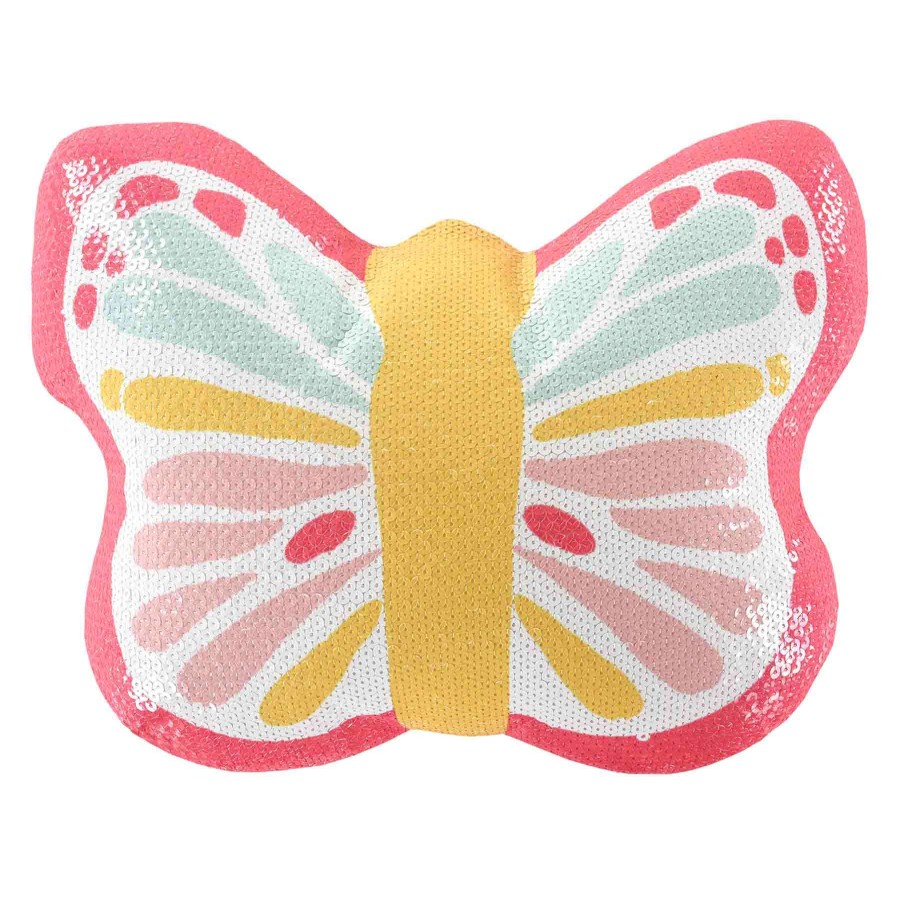 Kids' Bedding * | Pretty Butterfly Plush Throw Pillow Discounts