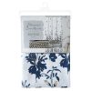 Bath * | 13-Piece Blue Floral Shower Curtain Set, 72 Hot Sale