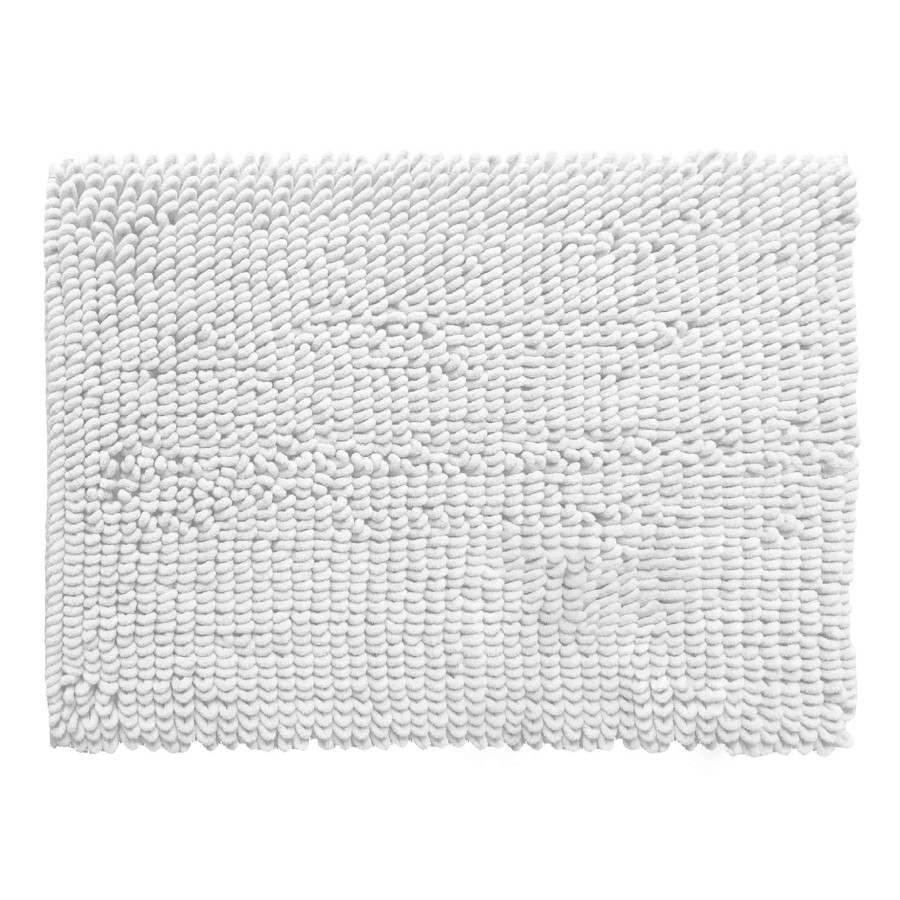 Bath * | Alyssa White Bath Mat, 20 30 Bargain Sale