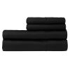 Bedding * | 4-Piece Black 500 Thread Count Blended Sheet Set, Queen Promotion