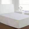 Bedding * | White Pleated Bed Skirt, Twin Fashionable