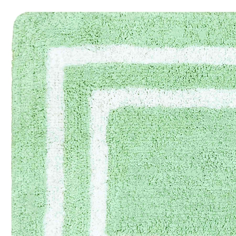 Bath * | Grace Mitchell Aqua & White Hotel Bath Mat, 20 30 Best Price