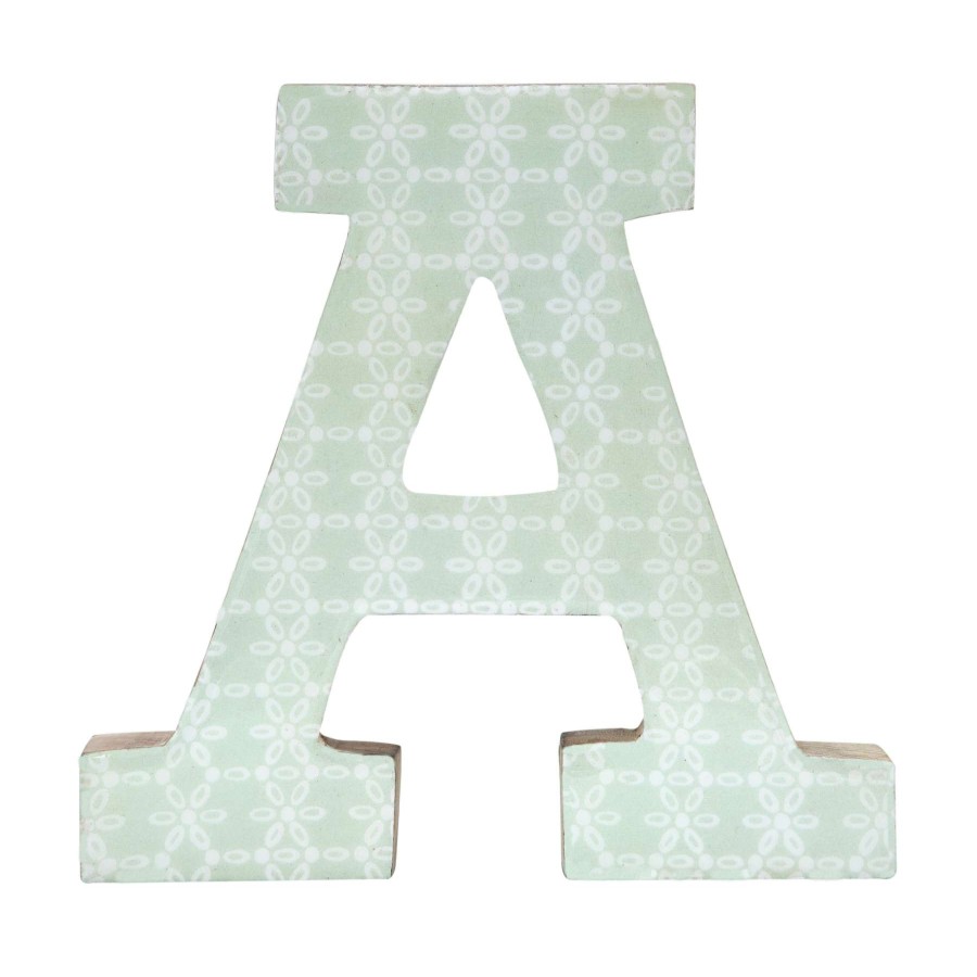 D Cor & Pillows * | Decal Wooden Alphabet A Best Quality