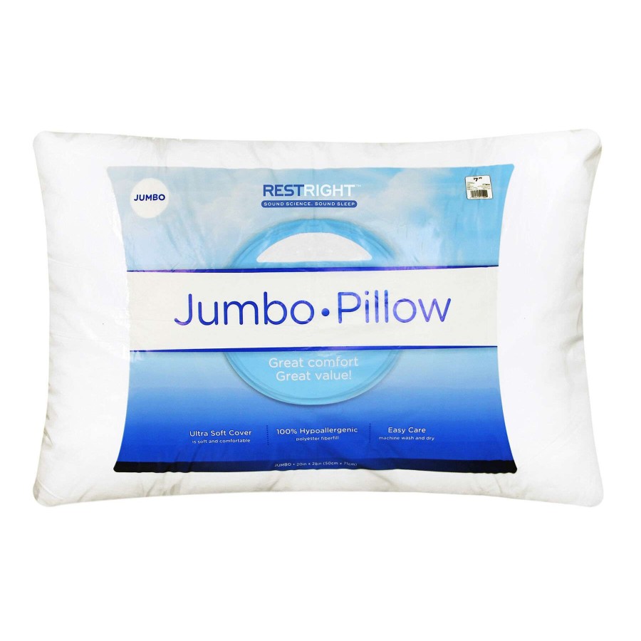 Bedding * | Jumbo Bed Pillow, Standard/Queen Free Delivery