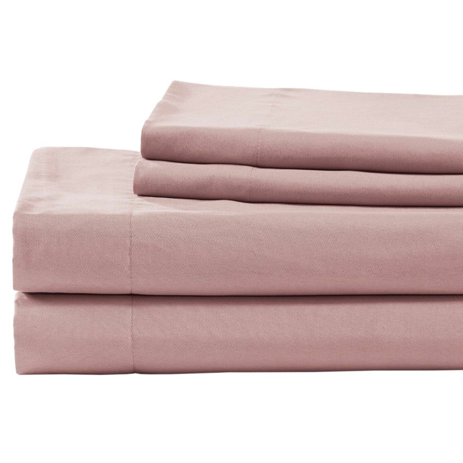 Bedding * | 4-Piece Pink Microfiber Sheet Set, Full Fashion