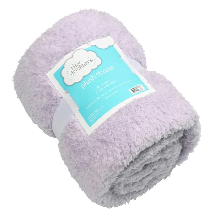 Kids' Bedding * | Tiny Dreamers Purple Plush Sherpa Throw Blanket, 50 60 Unique