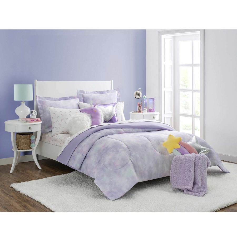 Kids' Bedding * | Tiny Dreamers Purple Plush Sherpa Throw Blanket, 50 60 Unique