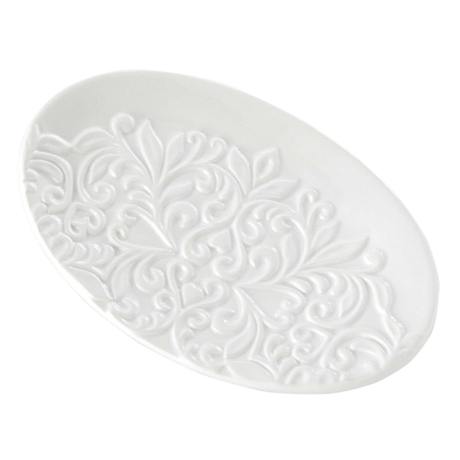 Bath * | Carrick White Medallion Soap Dish Online Store