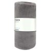 Throw Blankets * | Solid Grey Plush Throw Blanket, 50 60 Hot Sale