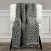 Throw Blankets * | Ella Grey Chunky Woven Throw Blanket, 50 60 High Quality