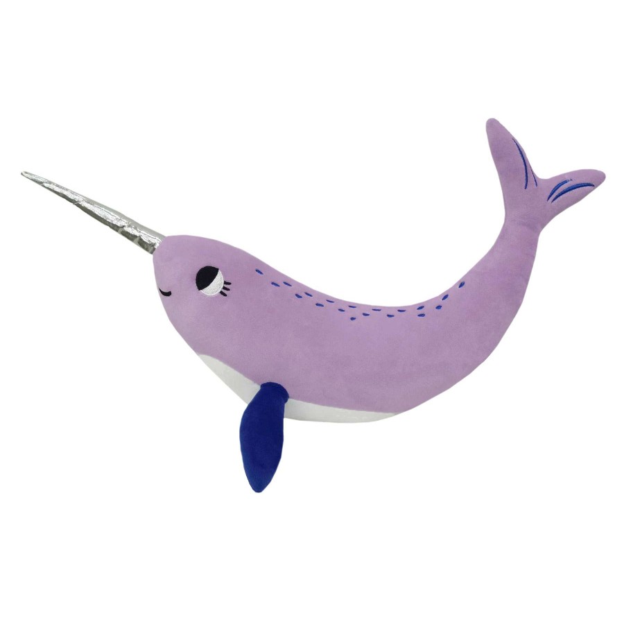 Kids' Bedding * | Narwhal Plush Throw Pillow Promotion