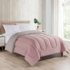 Bedding * | Solid Pink & Taupe Reversible Comforter, King Unique