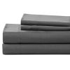 Bedding * | 4-Piece Grey Microfiber Sheet Set, Full Featured