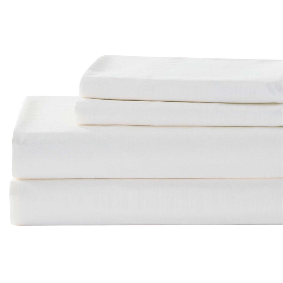 Bedding * | 3-Piece White Microfiber Sheet Set, Twin Discounts