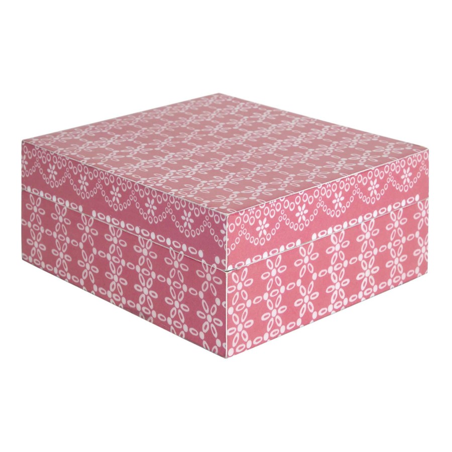 D Cor & Pillows * | Pink Decal Box, Large Online Store