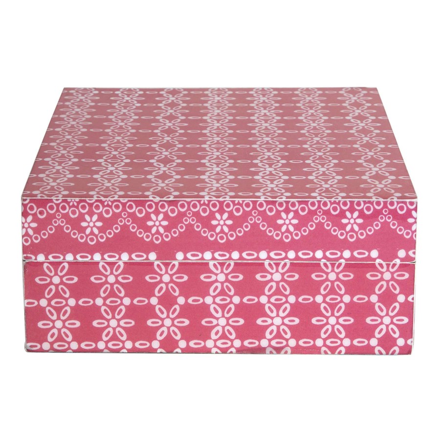 D Cor & Pillows * | Pink Decal Box, Large Online Store