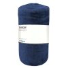 Throw Blankets * | Cabot Navy Blue Embossed Throw Blanket, 50 60 Featured